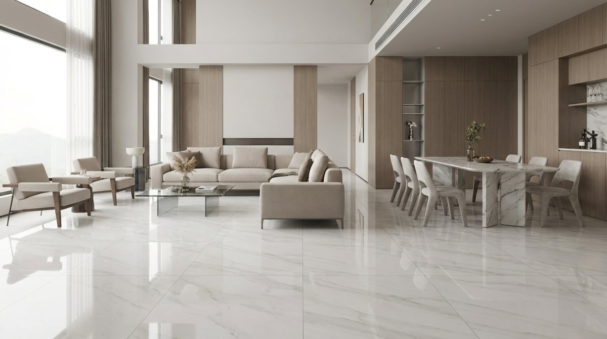 Gạch khổ lớn 1200×1200mm – Đẳng cấp đến từ bề mặt liền mạch