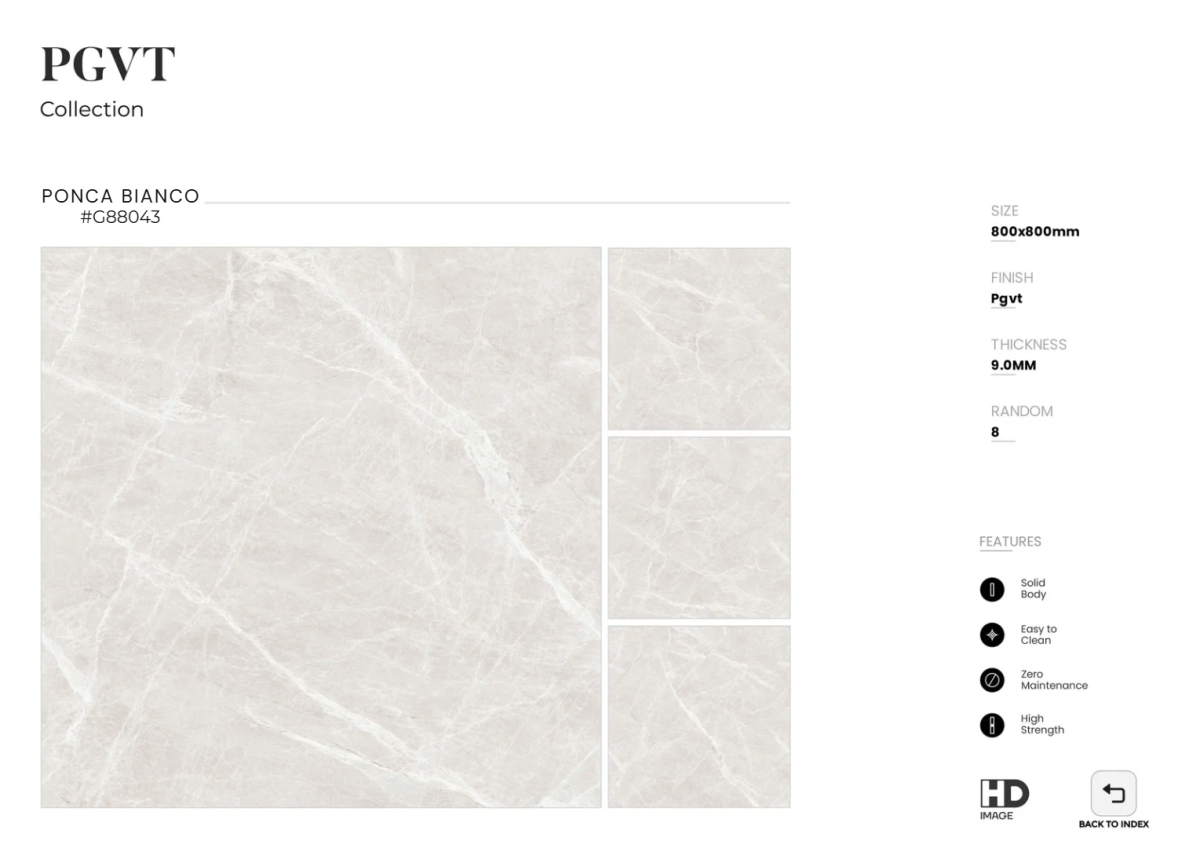 FTILES 800X800 PONCA BIANCO  G88043