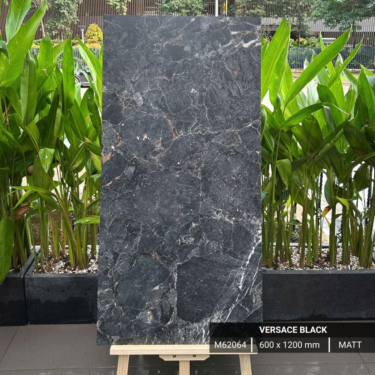 FTILES 600X1200 VERSACE BLACK M62064